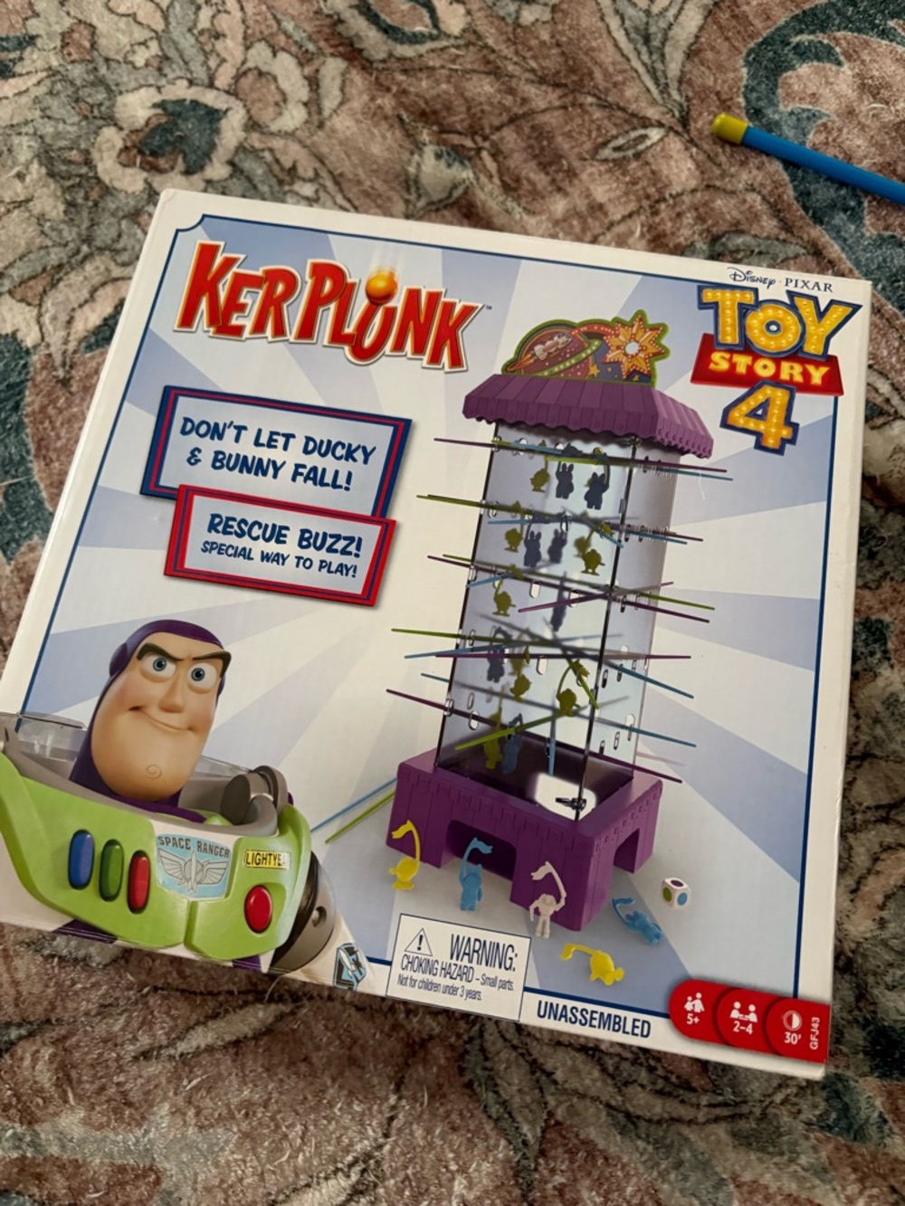 Used Toy Story 4 Rescue Buzz Kerplunk Game